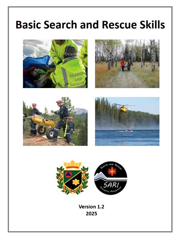 Course Book Cover: basic search and rescue skills